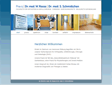 Tablet Screenshot of praxis-dr-reese.de